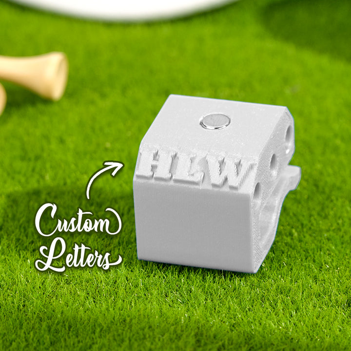 Personalized 3D Printed Magnetic Golf Ball Marker Hat Clip Golf Tees Holder Gift for Golf Lovers