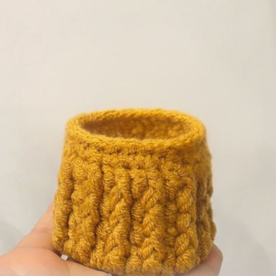 Handmade Crochet Mini Flower Basket without Flowers Gift for Her