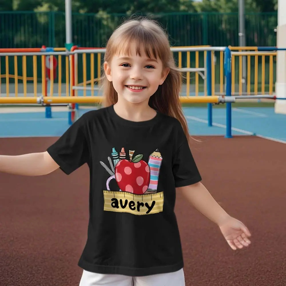 Personalized Back to School T-shirt First Day of School Shirt Gift for Kids