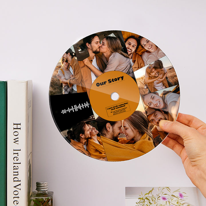Custom Scannable Music Acrylic Photo Record Plaque 20*20cm