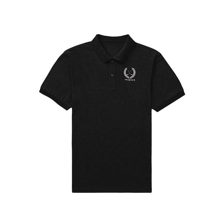 Custom Golf Polo Shirt Embroidered Name Men's Short Sleeve Polo Shirt
