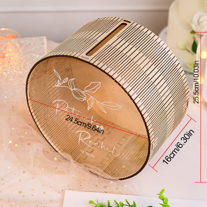 Personalized Wedding Card Box Wedding Memory Box Wedding Gift for Couple
