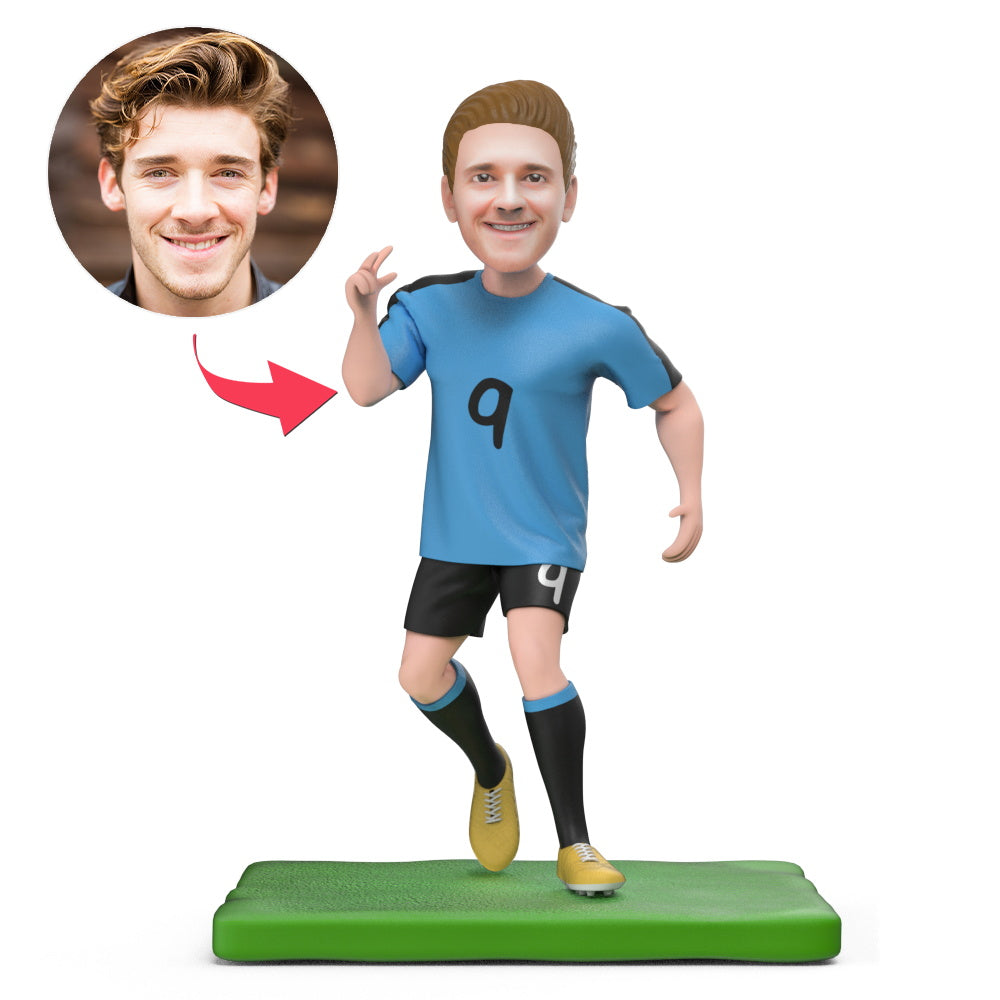 Soccer Player Suarez World Cup Star Custom Bobblehead With Engraved Text