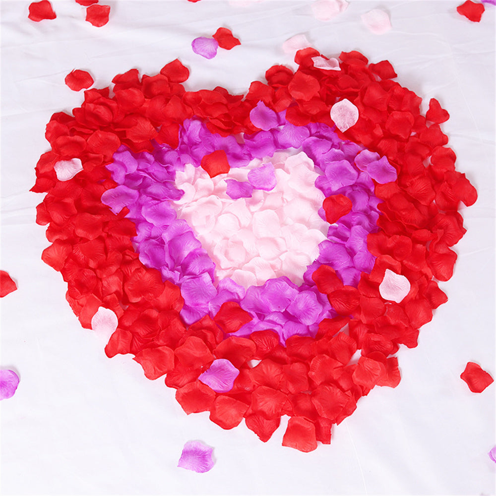 120PCS Fabric Rose Petals Fabric Petals for Weddings Aisles Flower Girls and Romantic Evenings