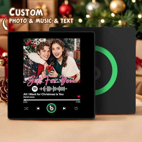 FridgeBeats Framed Custom Music & Photo Fridge Magnet FridgeBeats 4.0 Pro Supports Bluetooth Connectivity
