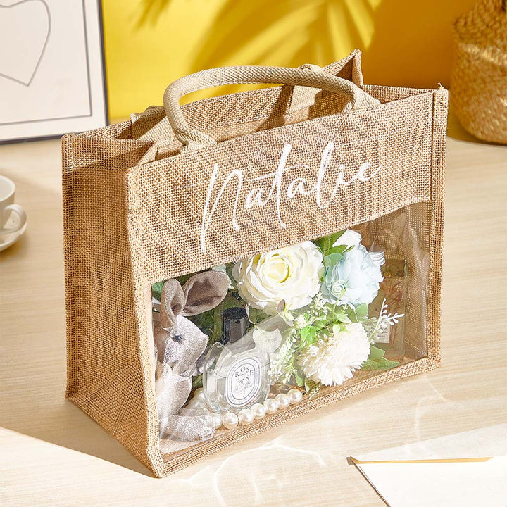 Personalized Bridesmaid Proposal Bags Monogram Tote Bag Wedding Gift for Her