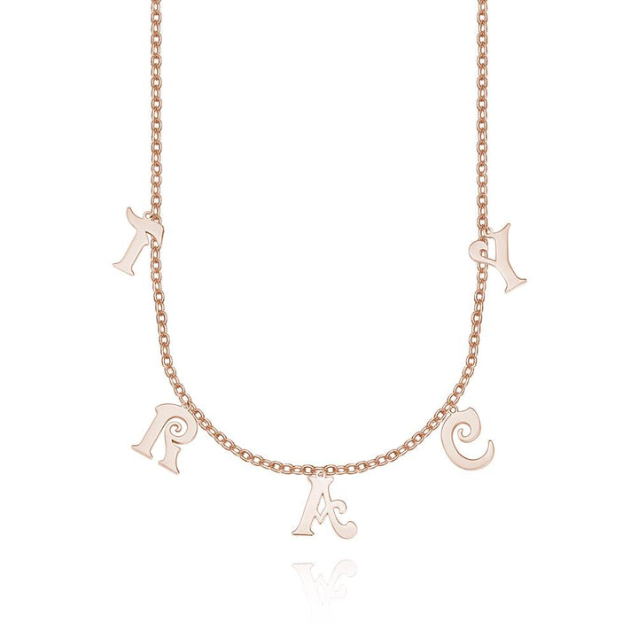 Personalized Sterling Silver Letter Initials Necklace Name Jewelry Necklaces