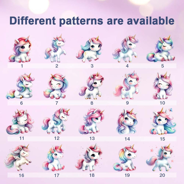 Personalized Unicorn Moon LED Night Light with Name Lamp Decor Birthday Gift for Girls