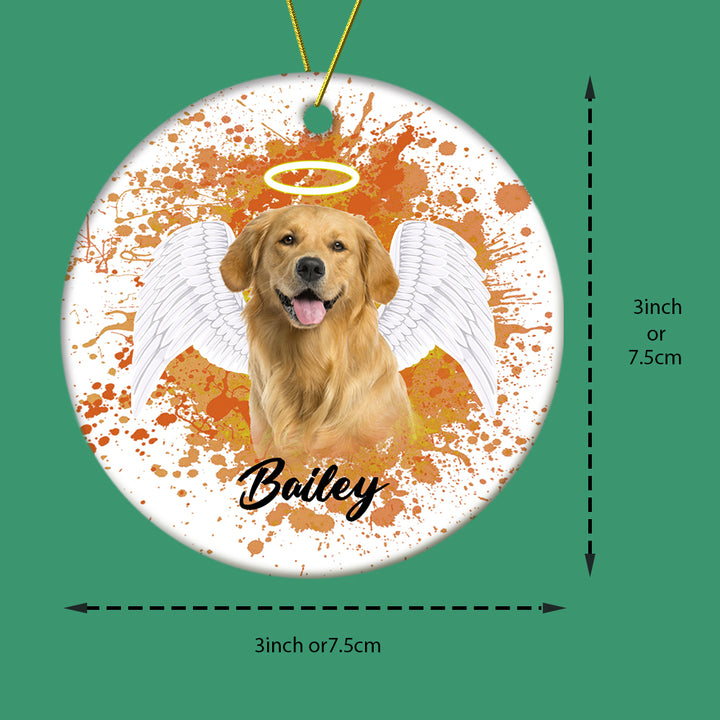 Personalized Pet Memorial Photo Ornament Christmas Tree Decoration Gift for Pet Lovers