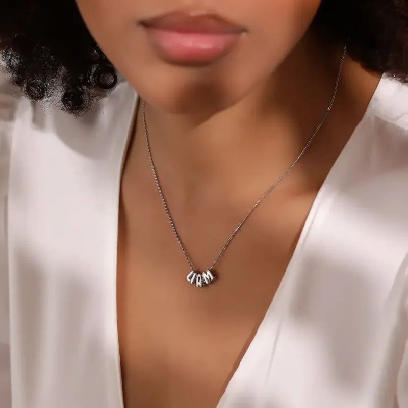 Personalized 3D Bubble Letters Name Necklace Fantastic Gift for All Your Loved Ones