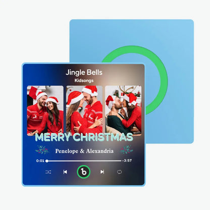 FridgeBeats Framed 4.0 Custom 3 Photos Music Fridge Magnet FridgeBeats Pro Supports Bluetooth Connectivity Christmas Gifts