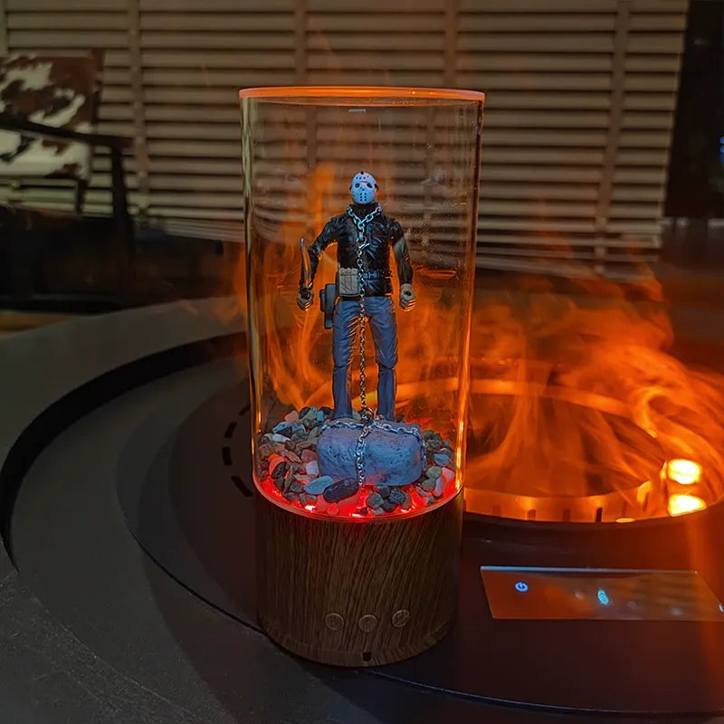 Halloween Character Plastic Night Light – Spooky Desktop Decoration