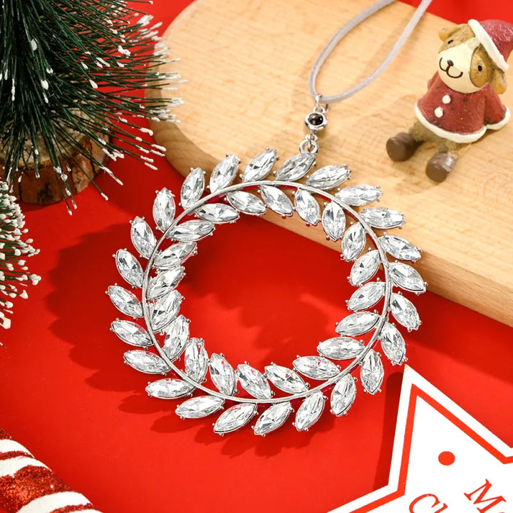 Personalized Photo Wreath Projection Ornaments Christmas Tree Decoration Ornaments for Christmas Gifts