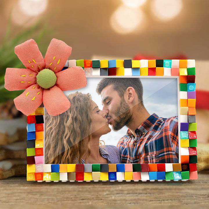 Personalized Colorful Building Blocks Picture Frame DIY Photo Frame