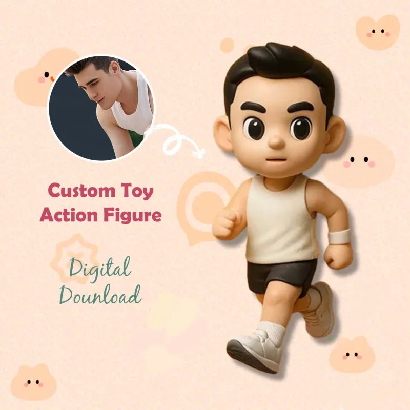 Custom Made 3D Mini Figure Office Desk Figurine Based on Your Picture Cute and Professional Style