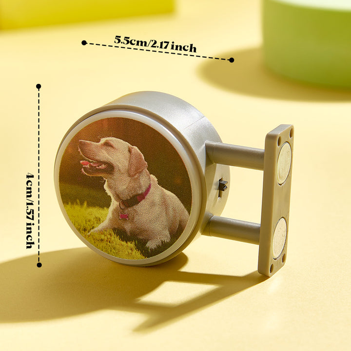 Personalized Refrigerator Magnet with Light Photo Fridge Magnet Gift for Family or Friends