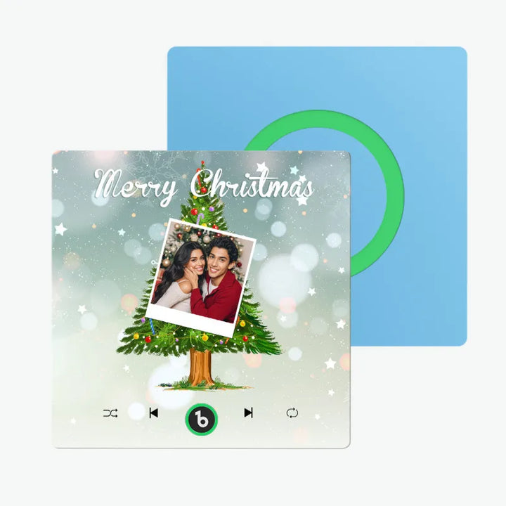 FridgeBeats Frameless 4.0 Custom Music And Photo Fridge Magnet Christmas Tree Fridge Magnet for Christmas Gifts