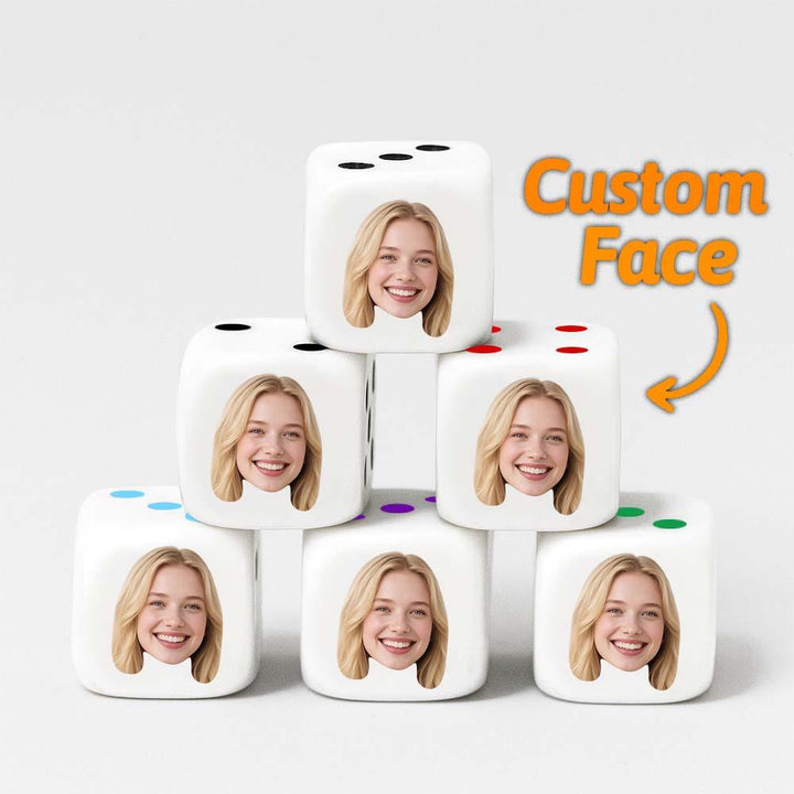 Custom Face Dice Birthday Gifts Funny Gift Party Game Gift Party Favors