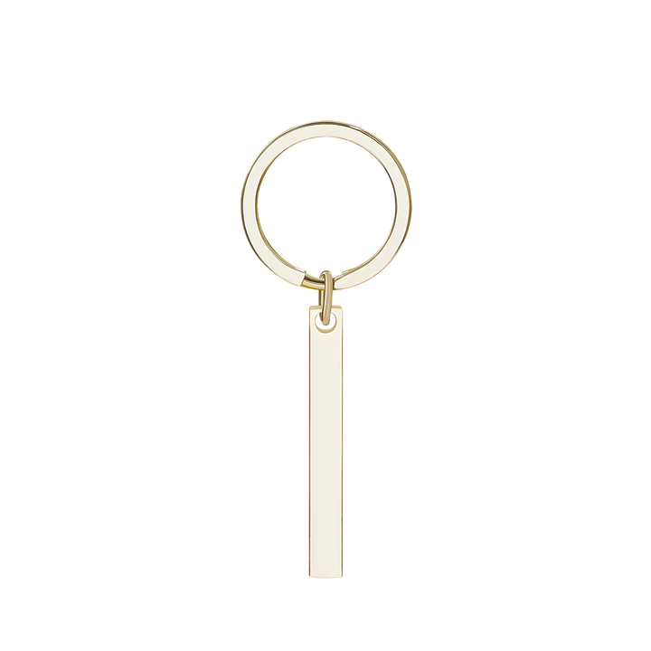 Personalized 3D Bar Keychain Engraved Music Code Key Chain