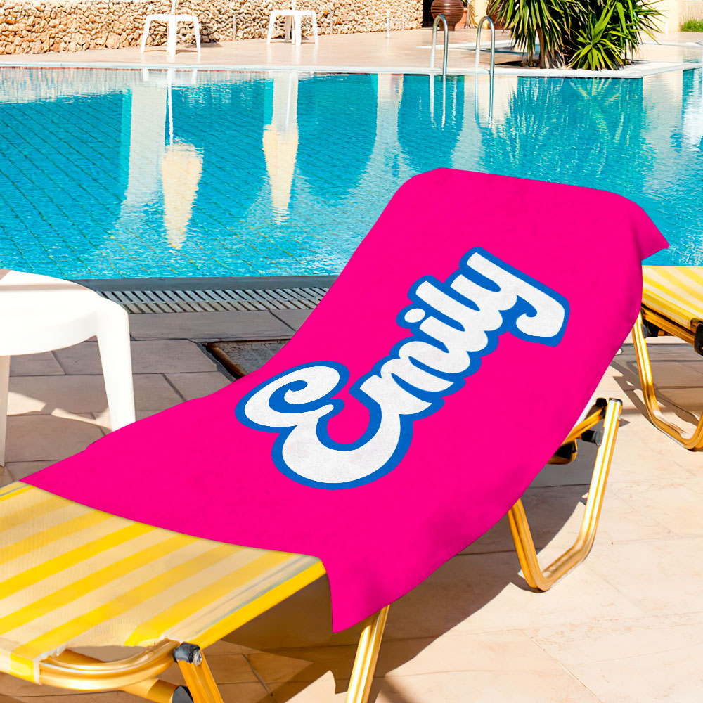 Personalized Name Beach Towel
