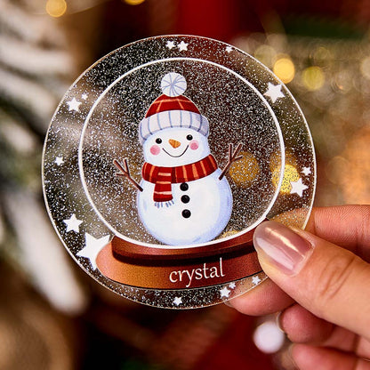 Personalized Christmas Fridge Magnet with Name Snowman Refrigerator Magnet for Christmas Gift