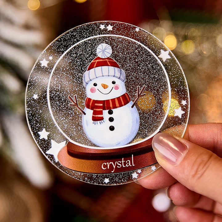 Personalized Christmas Fridge Magnet with Name Snowman Refrigerator Magnet for Christmas Gift