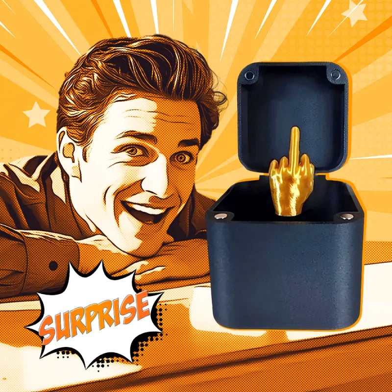 Custom Text Middle Finger in A Box Middle Finger Surprise Gift Box Just for You Middle Finger Gift