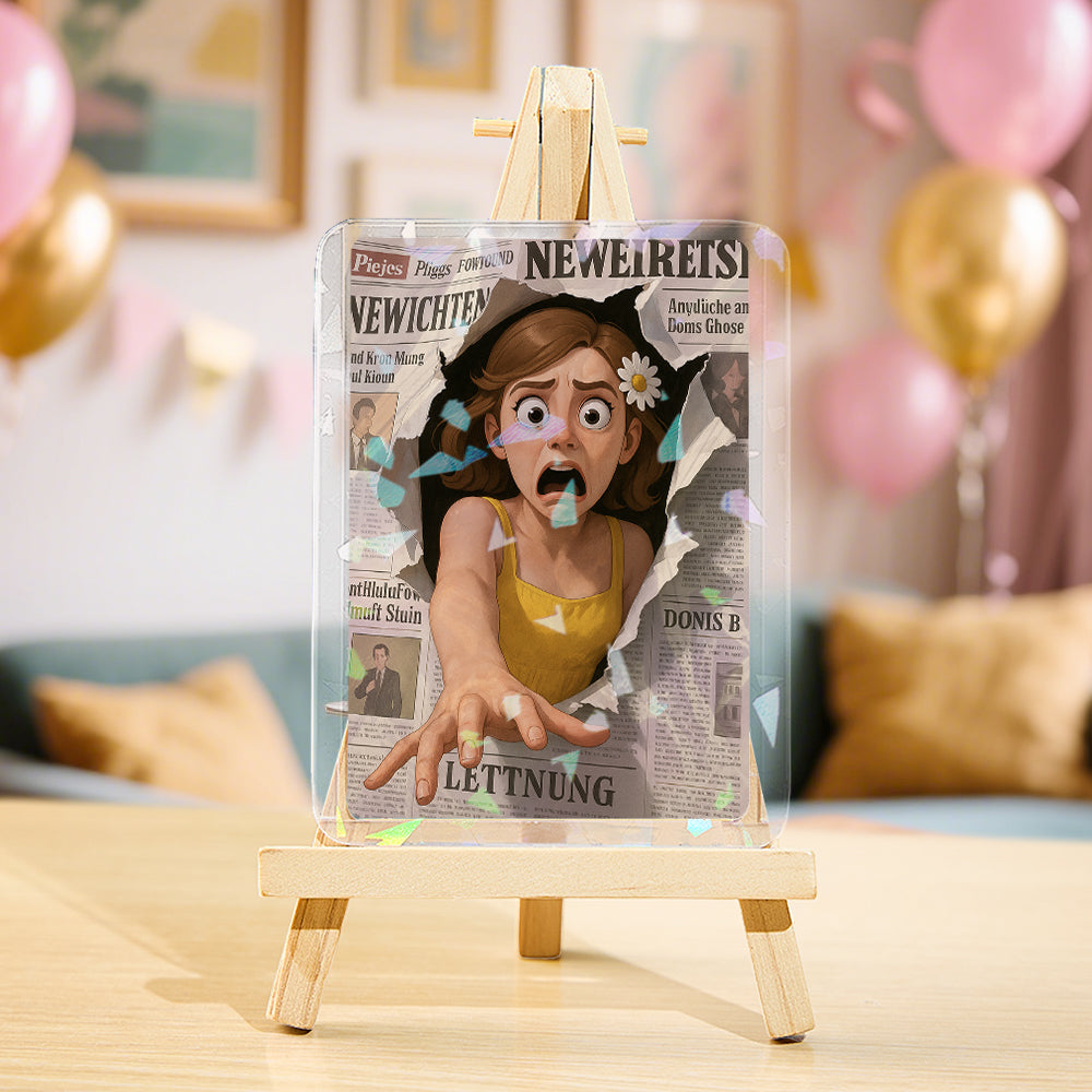 Custom Photo Anime-Style Double-Sided Game Card Personalized Birthday Gift