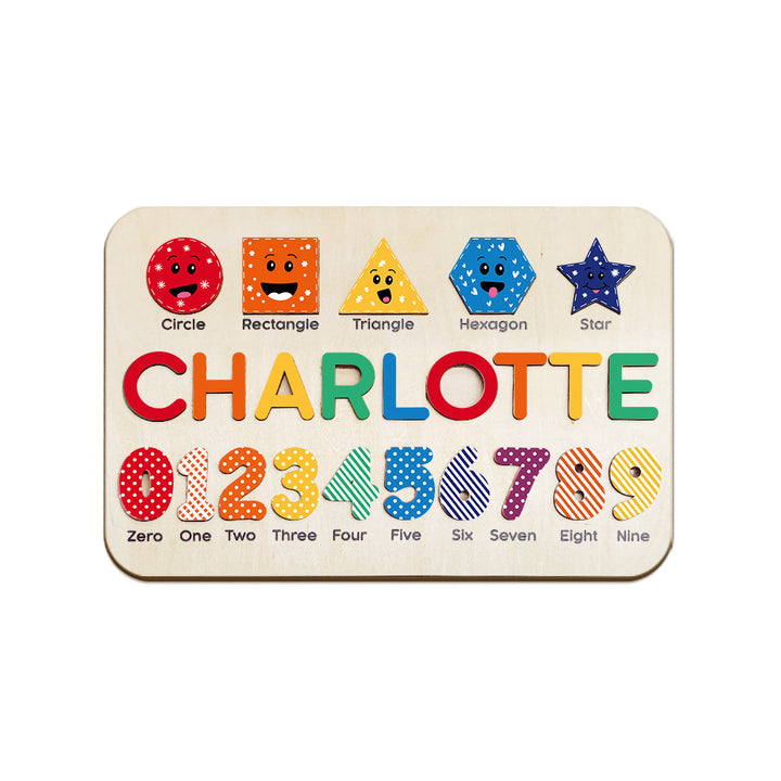 Custom Wooden Name Puzzle Personalised Busy Board Puzzle Toy for Baby Gift