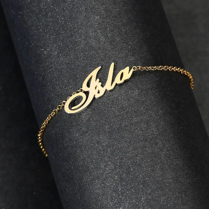 Custom Name Anklet Stainless Steel