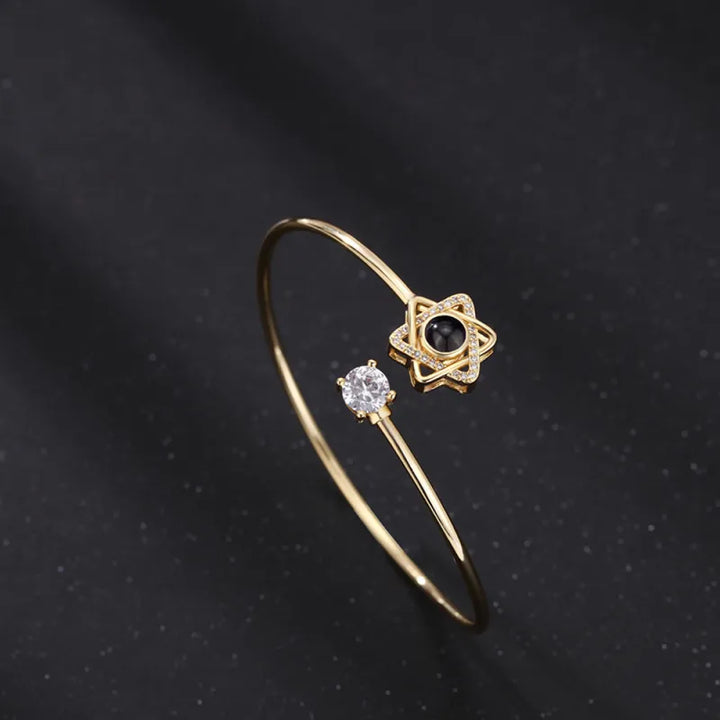 Custom Projection Bracelet Personalized Photo Bracelet Heart Jewelry Gift for Her