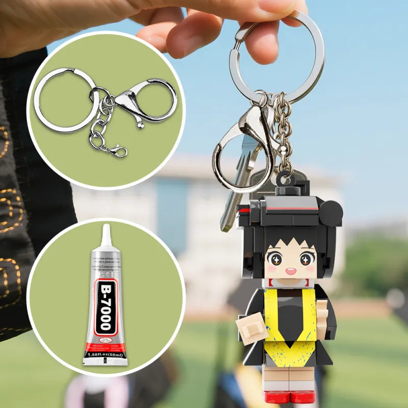 Custom Mini Brick Figures Full Body Customizable 1 Person Gift For Her Graduation Gift