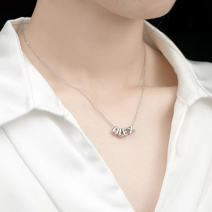 Personalized 3D Bubble Letters Name Necklace Fantastic Gift for All Your Loved Ones
