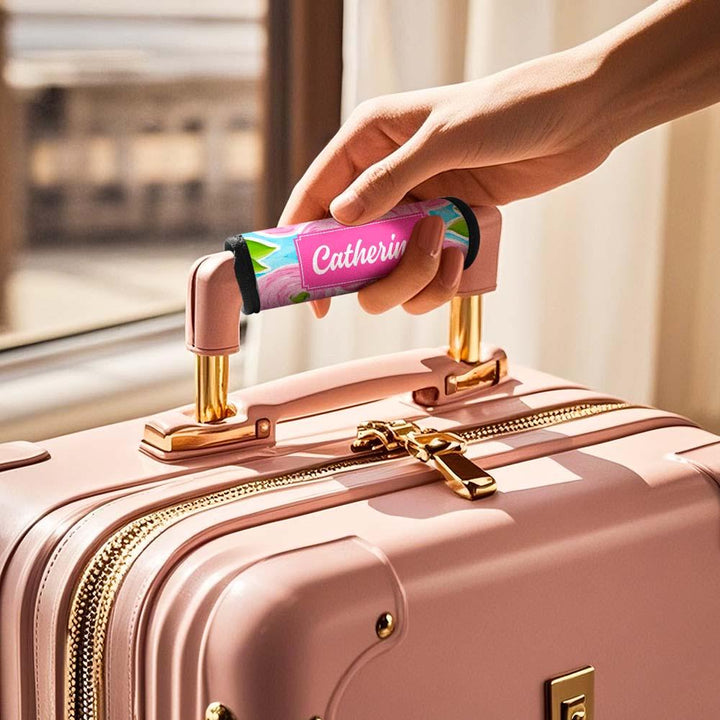 Personalized Vacation Element Luggage Handle Wraps Travel Accessories Gift for Travel Lovers