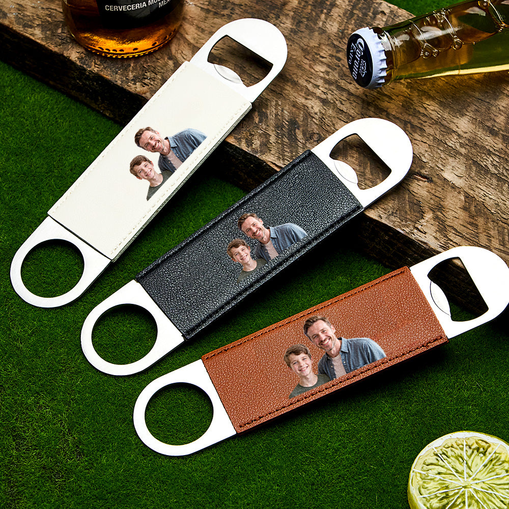 Custom Photo Bottle Opener – Groomsmen Gift, Best Man Keepsake, Personalized Wedding Favor