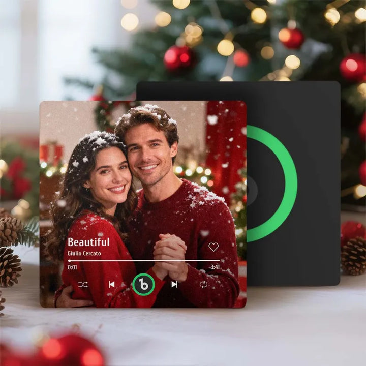 FridgeBeats Frameless 4.0 Custom Music Photo Fridge Magnet That Can Play Music Without Cellphone Christmas Gifts