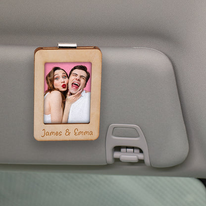 Personalized Photo Frame Car Sun Visor Clip Car Accessories Decoration Gift for Him