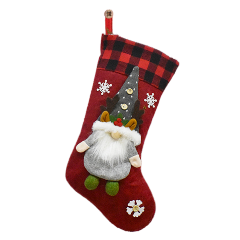 Santa Gnome Christmas Ornament – Christmas Stockings Festive Holiday Hanging Decoration