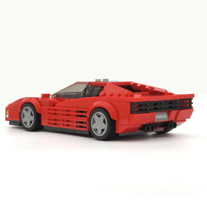 Ferrari Testarossa Creative Vehicle Racing Car Building Blocks Construction Toy Brick Figures Gift for Car Lover