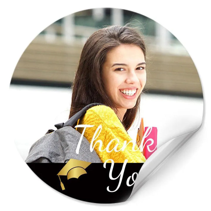Custom Photo Sticker Graduation Gift Best Wishes Unique Gift to Celebrate the Big Day