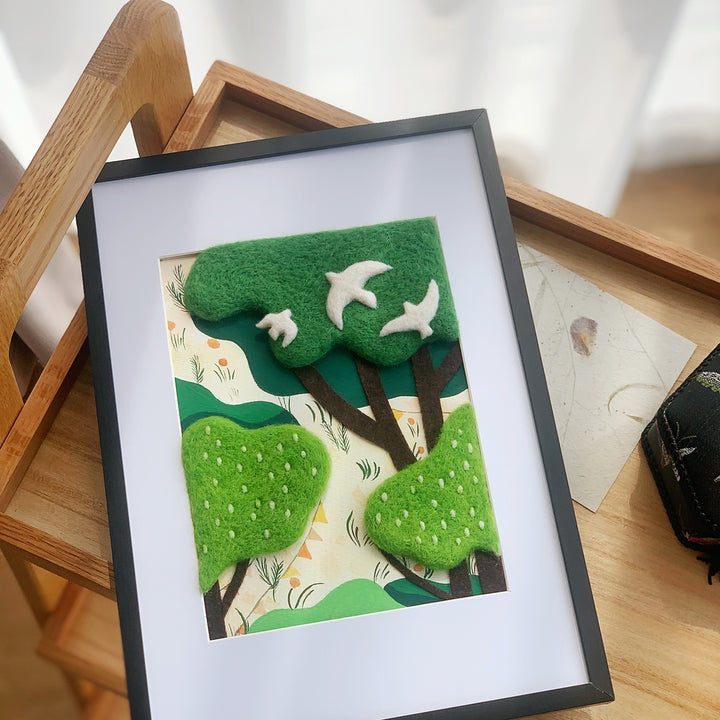 Felt Decorative Painting - Handcrafted Artwork for Home Décor