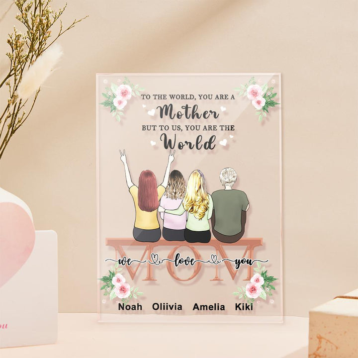 Custom Photo Acrylic Plaque For Mom