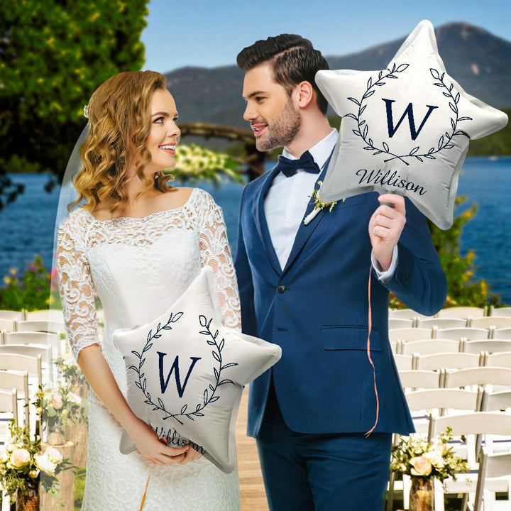 Personalized Name Floral Balloons for Engagement Wedding Anniversary Party Decoration