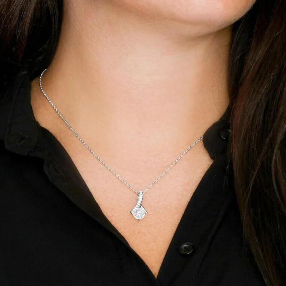 Custom Photo Message Card with Necklace Jewelry Birthday Gift for Daughter