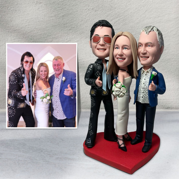 Fully Customizable 3 persons Custom Bobbleheads