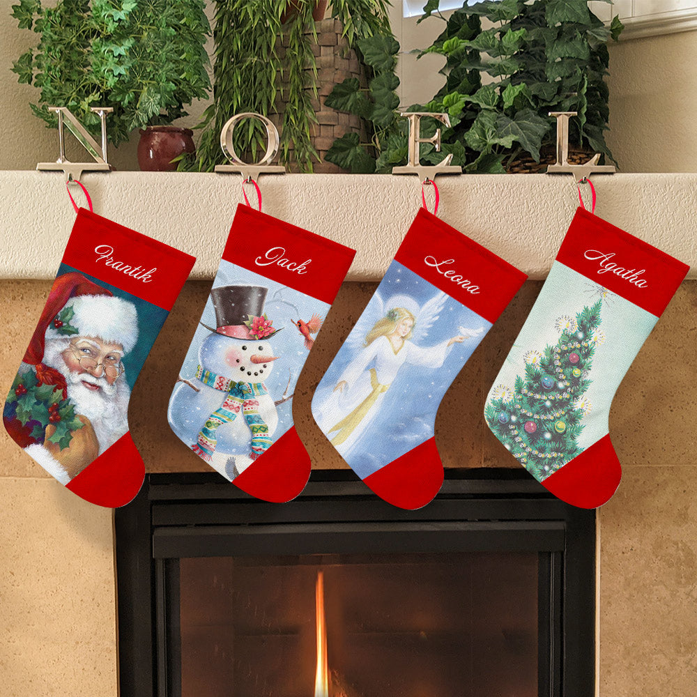 Christmas Gifts Custom Stockings Personalized Needlepoint Stockings Name Stockings