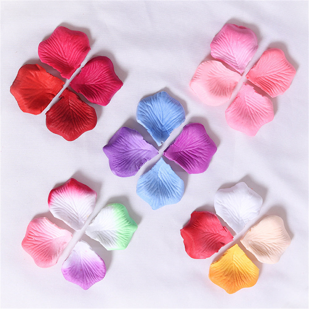 120PCS Fabric Rose Petals Fabric Petals for Weddings Aisles Flower Girls and Romantic Evenings