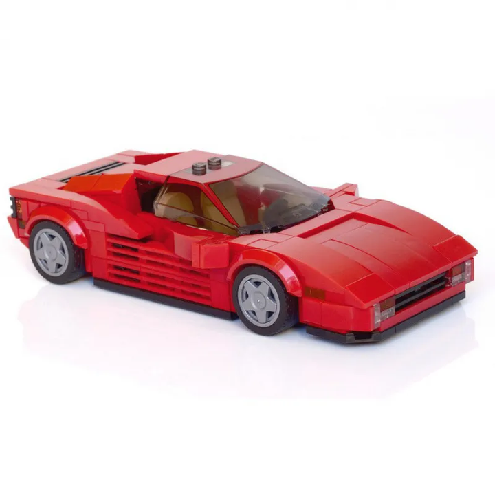 Ferrari Testarossa Creative Vehicle Racing Car Building Blocks Construction Toy Brick Figures Gift for Car Lover