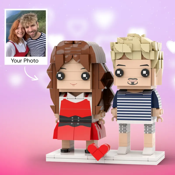 Customizable Fully Body 2 People Custom Brick Figures Beautiful Scenery Brick Me Figures