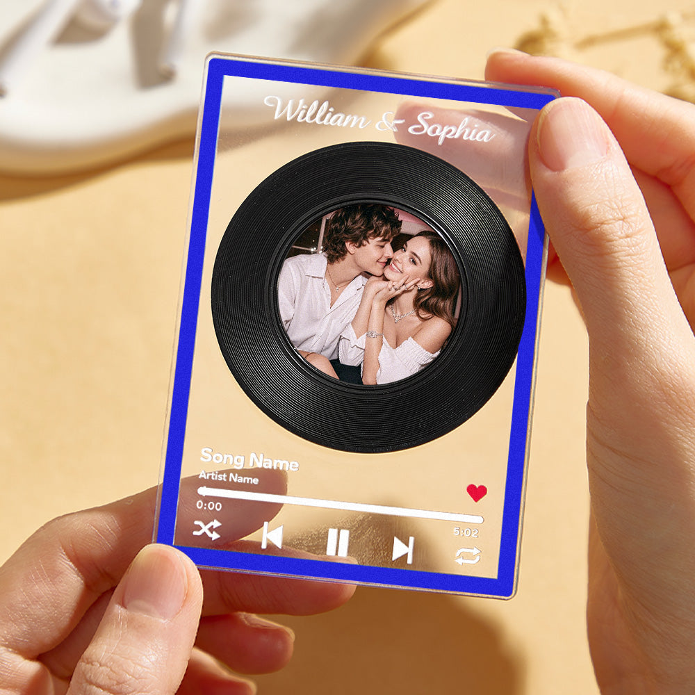 Personalized NFC Vinyl Record Plaque Rotatable Vinyl Record Music Plaque Gift for Lover